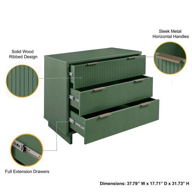 Alt view image 4 of 7 - Dresser in Sage Green