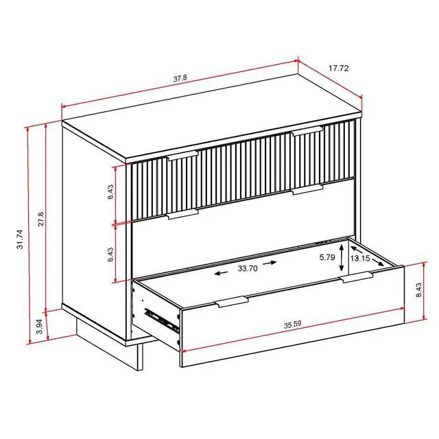 Alt view image 3 of 7 - Dresser in Light Gray