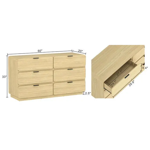 Alt view image 3 of 7 - Dresser in Natural