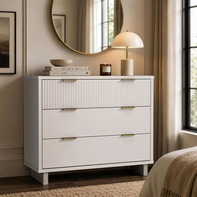 Alt view image 6 of 7 - Dresser in White
