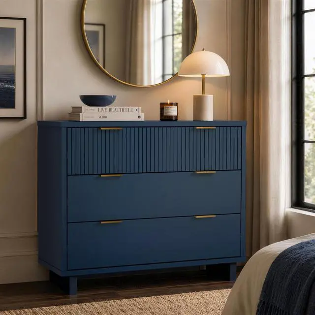 Alt view image 7 of 7 - Dresser in Midnight Blue