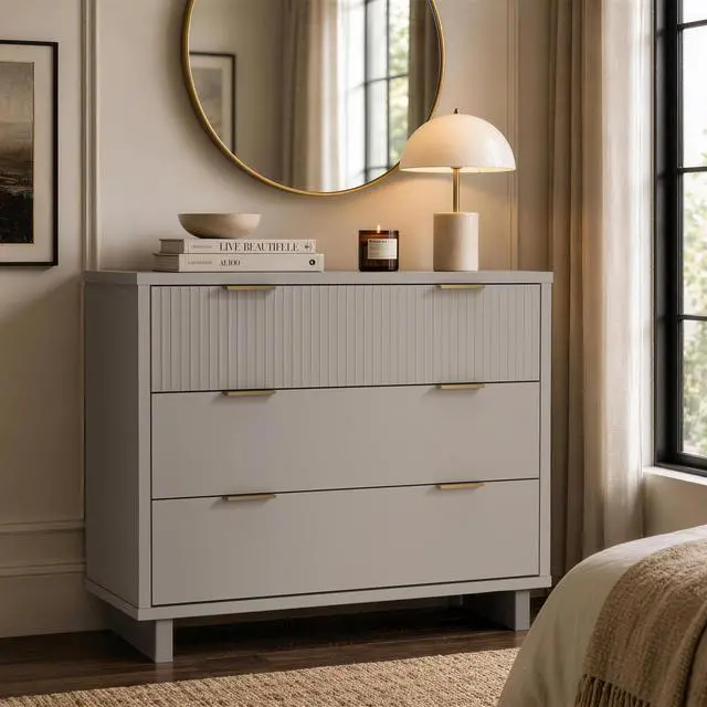 Alt view image 6 of 7 - Dresser in Light Gray
