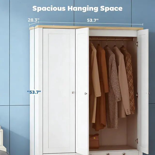 Alt view image 3 of 7 - 3 Doors Wardrobe Closet