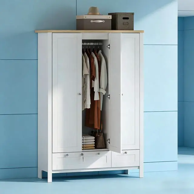 Alt view image 5 of 7 - 3 Doors Wardrobe Closet
