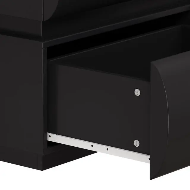 Alt view image 6 of 7 - 6 Drawer Dresser for Bedroom, Black Dresser No Handle, Modern 6 Chest of Drawers with Wide Storage(Same SKU:W757P235728)