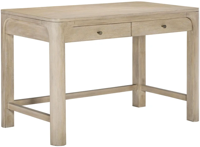 Alt view image 2 of 7 - Flores Weathered Mango 2-drawer Makeup Vanity Table
