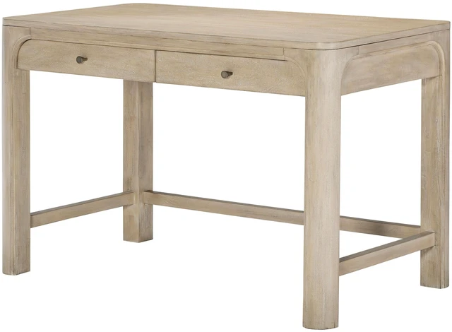 Alt view image 3 of 7 - Flores Weathered Mango 2-drawer Makeup Vanity Table