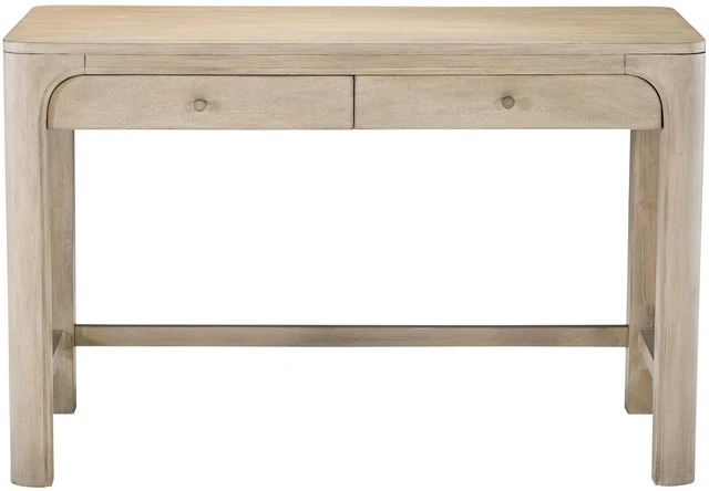 Alt view image 4 of 7 - Flores Weathered Mango 2-drawer Makeup Vanity Table
