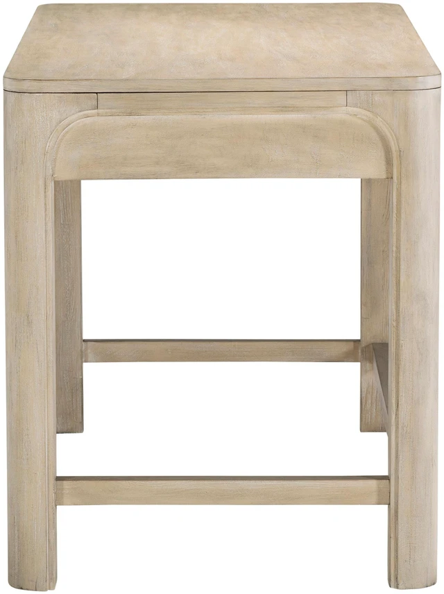 Alt view image 5 of 7 - Flores Weathered Mango 2-drawer Makeup Vanity Table