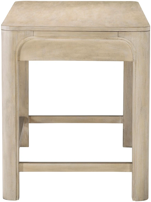 Alt view image 6 of 7 - Flores Weathered Mango 2-drawer Makeup Vanity Table
