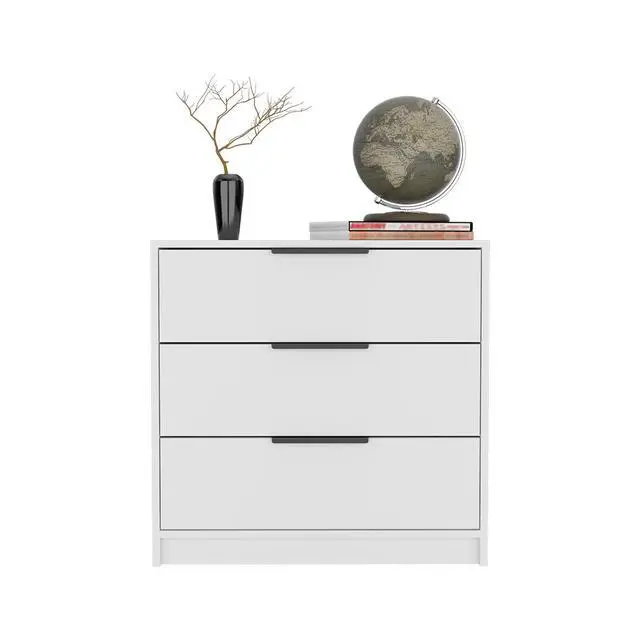 Alt view image 4 of 7 - Dresser 27"H, 3 Drawers Dresser, Superior Top, White