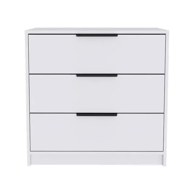 Alt view image 3 of 7 - Dresser 27"H, 3 Drawers Dresser, Superior Top, White