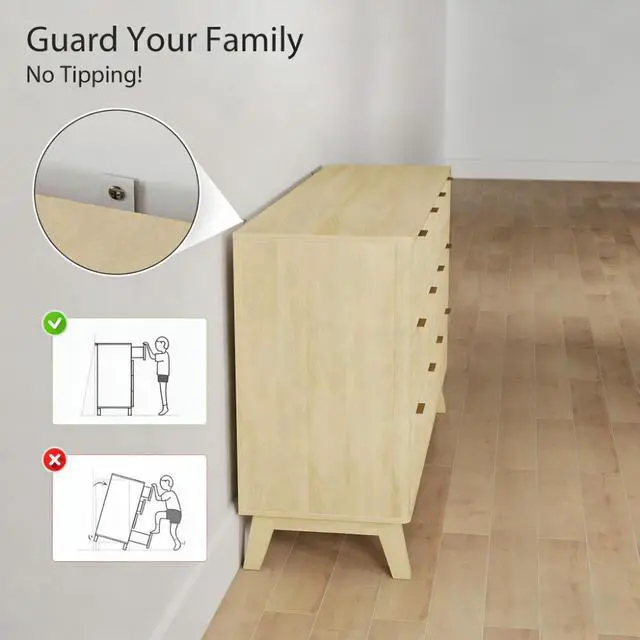 Alt view image 4 of 7 - Closet Dresser,6 Drawer Double Dresser For Bedroom