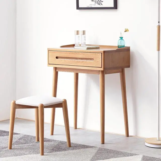 Alt view image 2 of 7 - Dresser Bistro Table dresser 100% solid table table desk top table dresser compact dresser accessories storage width 60cm storage drawer natural wood natural