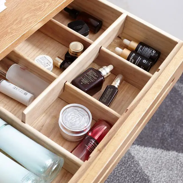 Alt view image 7 of 7 - Dresser Bistro Table dresser 100% solid table table desk top table dresser compact dresser accessories storage width 60cm storage drawer natural wood natural
