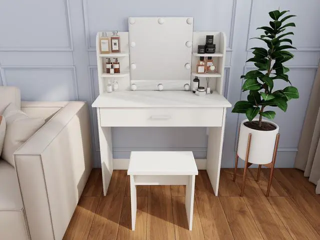 Alt view image 2 of 7 - One drawer dresser table