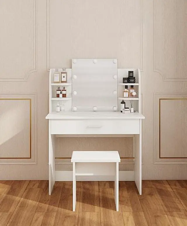 Alt view image 7 of 7 - One drawer dresser table