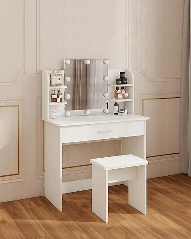 Alt view image 6 of 7 - One drawer dresser table