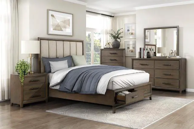 Alt view image 6 of 7 - Dark Walnut Finish Nightstand Of 3 Drawers Classic Design Bedroom Furniture 1Pc