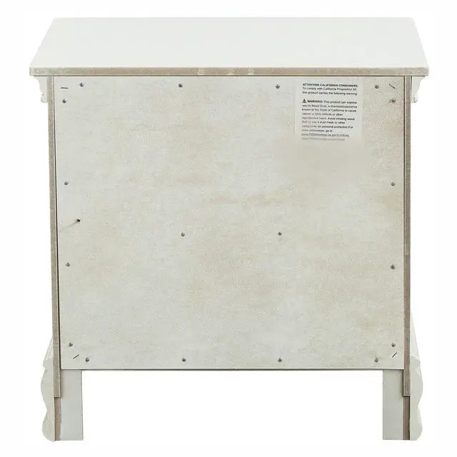 Alt view image 7 of 7 - Classic Traditional Style 1Pc Nightstand Wood White Finish Dovetail Drawers Bed Side Table Bedroom Furniture