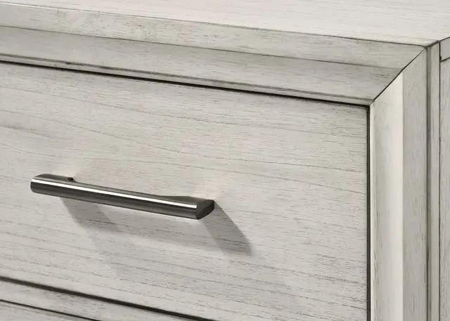 Alt view image 4 of 5 - 1Pc Contemporary Style Two Storage Drawers Nightstand End Table Bedroom Solid Wood Wooden Furniture Dark Wood Finish