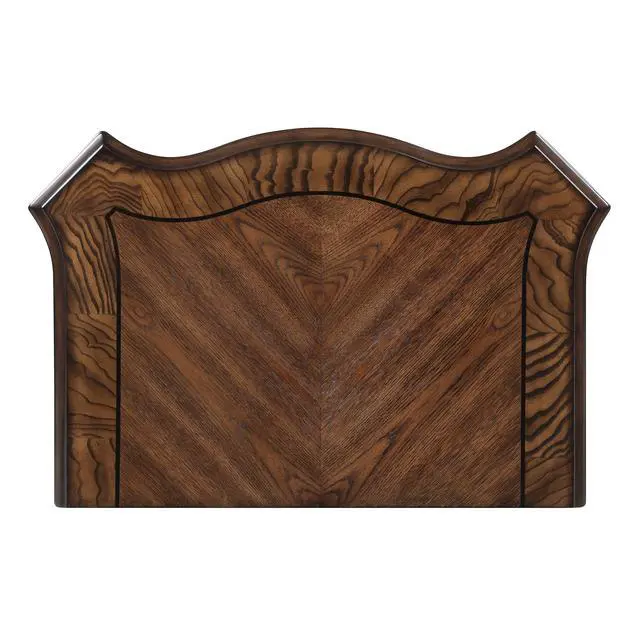 Alt view image 6 of 7 - Formal Traditional Dark Brown Finish Luxury Nightstand Of 2X Drawers Gold Accent Detailing Bedroom Furniture 1Pc Bedside Cabinet