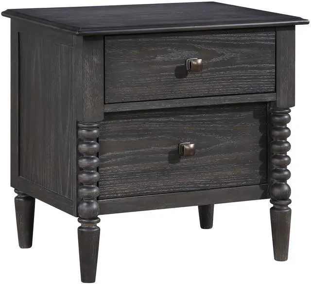 Main image of Espresso Finish Elegant Storage Nightstand Drawers Traditional Classic Bedroom Furniture 1pc Bedside Cabinet