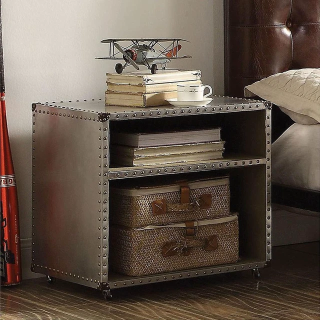Alt view image 2 of 5 - Aluminum Nightstand With Usb And Power Dock