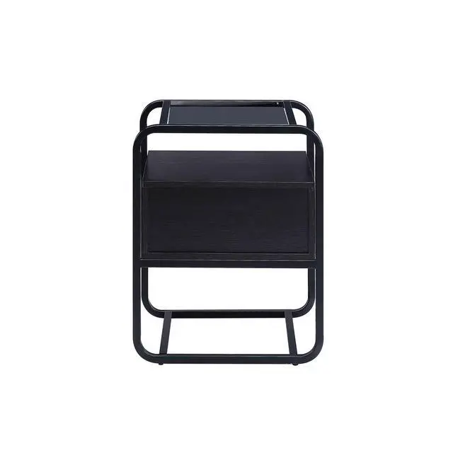Alt view image 6 of 6 - Metal Frame Accent Table In Black Finish