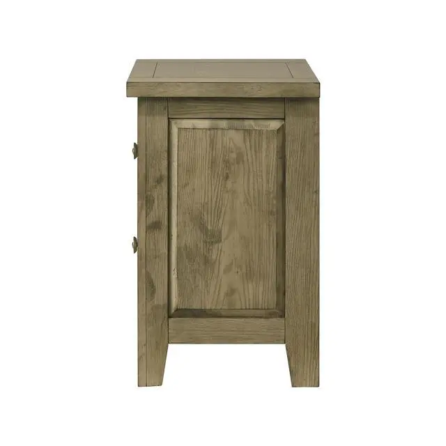 Alt view image 6 of 7 - Fully Assembled 2-Drawer Nightstand, Vineyard Oak