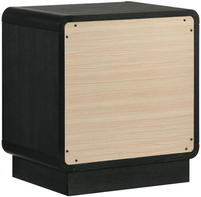 Alt view image 7 of 7 - 2-Drawer Nightstand Bedside Table, Black
