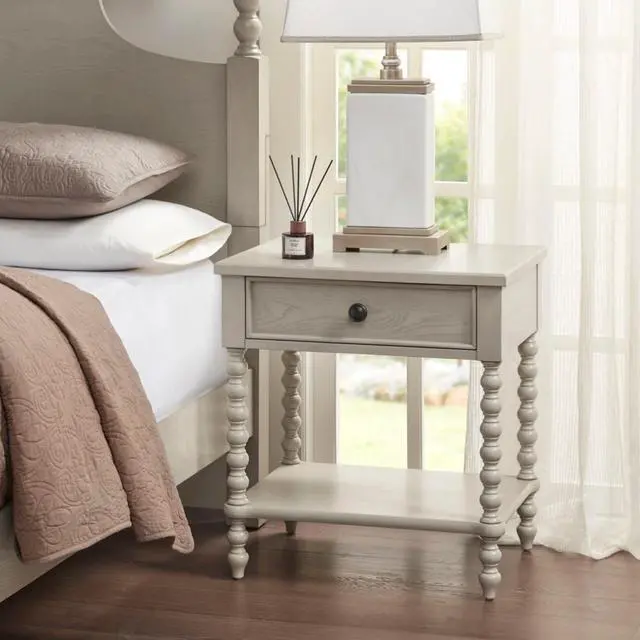 Alt view image 2 of 7 - Nightstand Antique Cream See Below