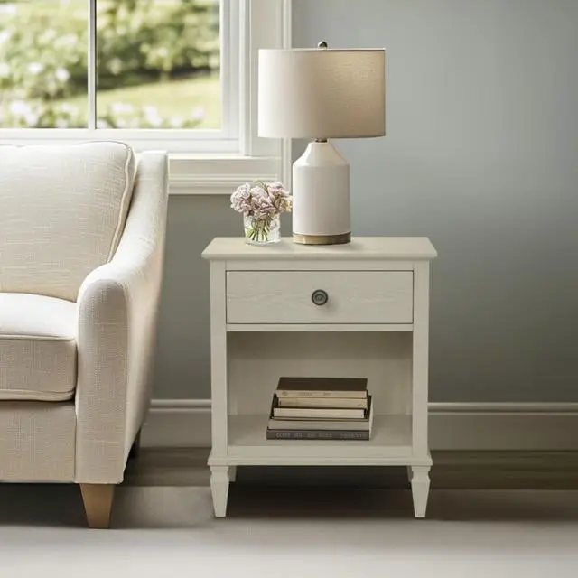 Alt view image 2 of 7 - Nightstand Antique Cream