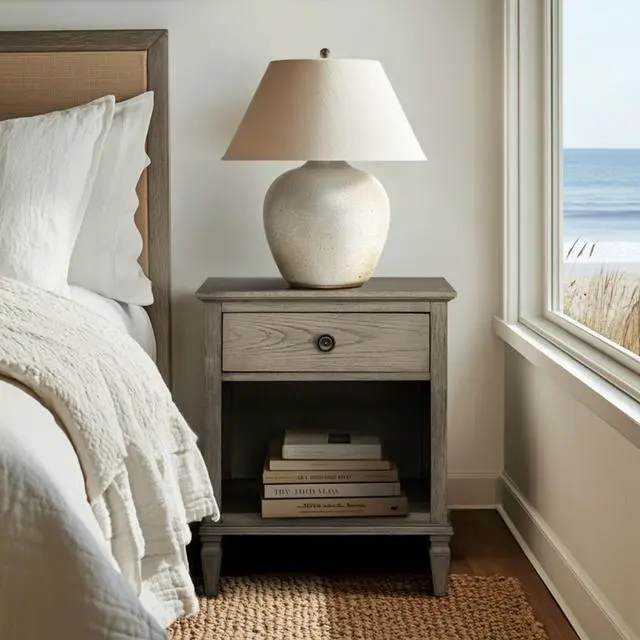 Alt view image 2 of 7 - Nightstand Reclaimed Grey
