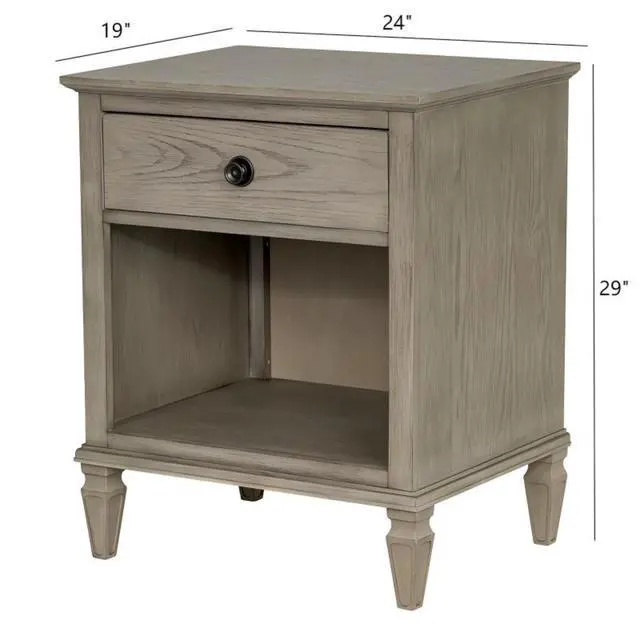 Alt view image 3 of 7 - Nightstand Reclaimed Grey