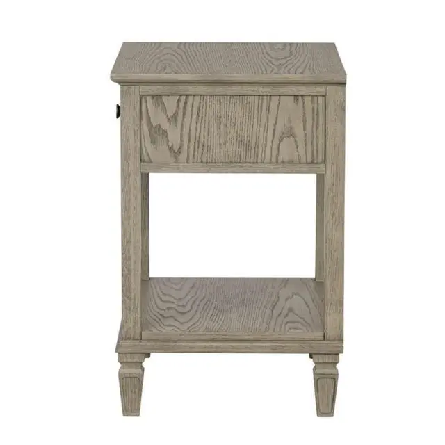 Alt view image 6 of 7 - Bedside Table Reclaimed Grey