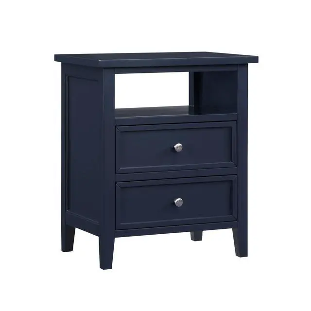Alt view image 5 of 7 - Weston Midnight Blue 2 Drawer Nightstand