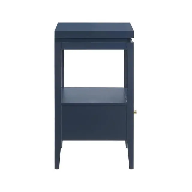 Alt view image 6 of 7 - Olana Midnight Blue 1-Drawer Nightstand