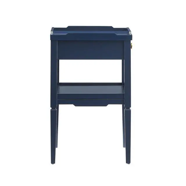 Alt view image 4 of 7 - Foley Midnight Blue 1-Drawer Nightstand