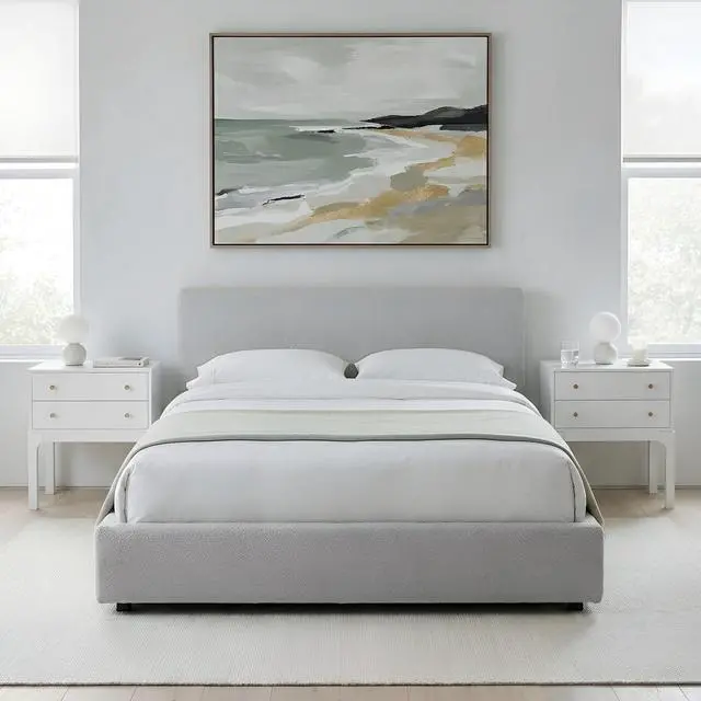 Alt view image 2 of 7 - Alonso 2-Drawer Modern Nightstand In White