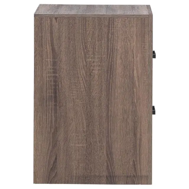 Alt view image 7 of 7 - Brantford Barrel Oak 2-Drawer Nightstand