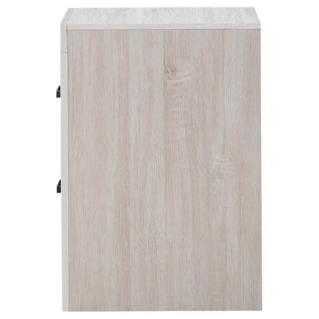 Alt view image 6 of 7 - Brantford Coastal White 2-Drawer Nightstand
