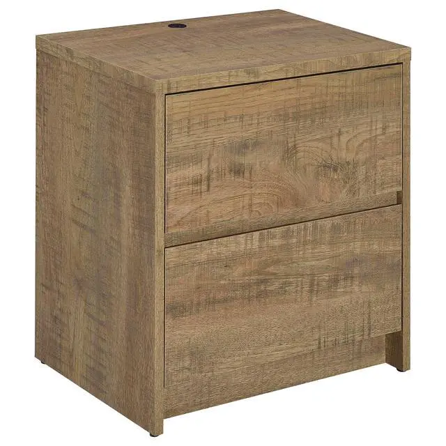 Alt view image 4 of 7 - Geary Mango 2-Drawer Nightstand Led Lights And Usb