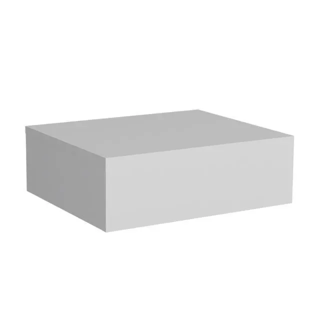 Alt view image 2 of 5 - Milano Floating Nightstand , End Table, Side Table Wall-Mounted With Drawer -White -Bedroom