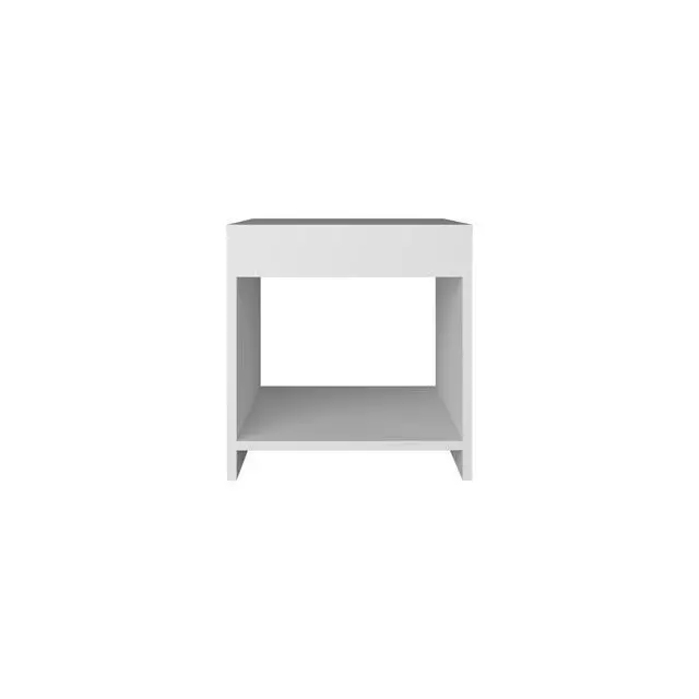 Alt view image 5 of 7 - 16.5" Tall Minimalistic Nightstand With Open Shelf