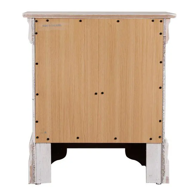 Alt view image 2 of 7 - Elegant White Traditional Nightstand