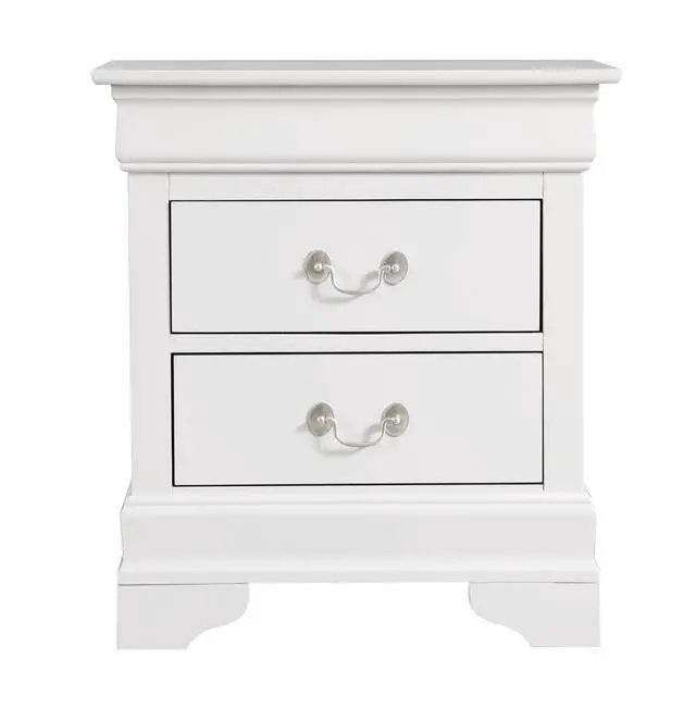 Alt view image 7 of 7 - Elegant White Traditional Nightstand