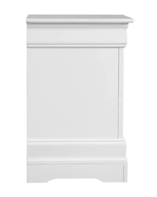Alt view image 4 of 7 - Elegant White Traditional Nightstand