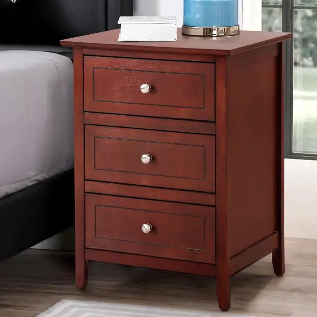 Alt view image 2 of 5 - Transitional Cherry Nightstand For Bedrooms