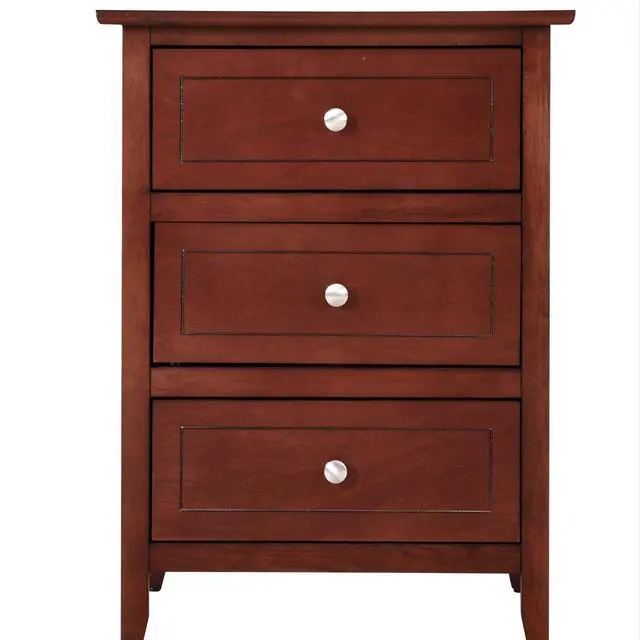 Alt view image 4 of 5 - Transitional Cherry Nightstand For Bedrooms
